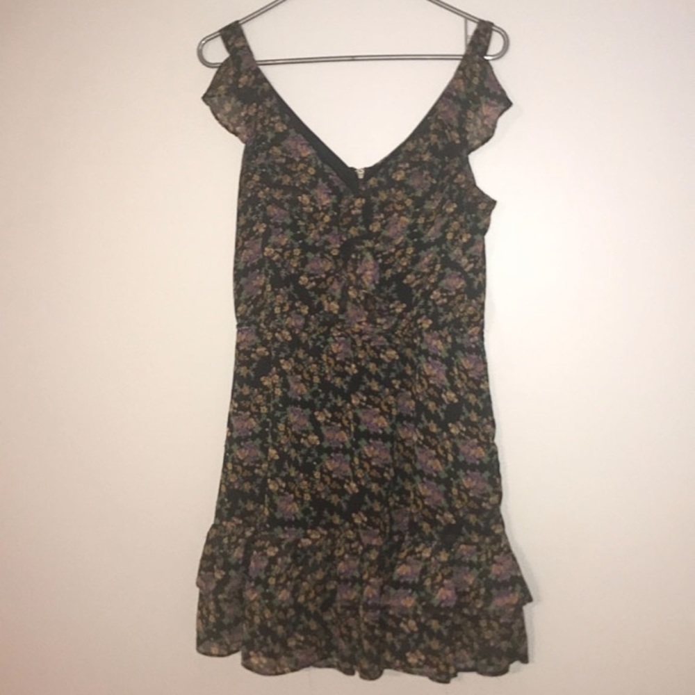 mid thigh flower dress